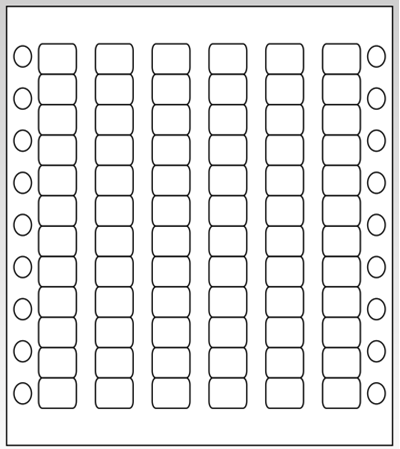 17 mm x 25 mm Yuvarlak Kenar ( 10 Paket )